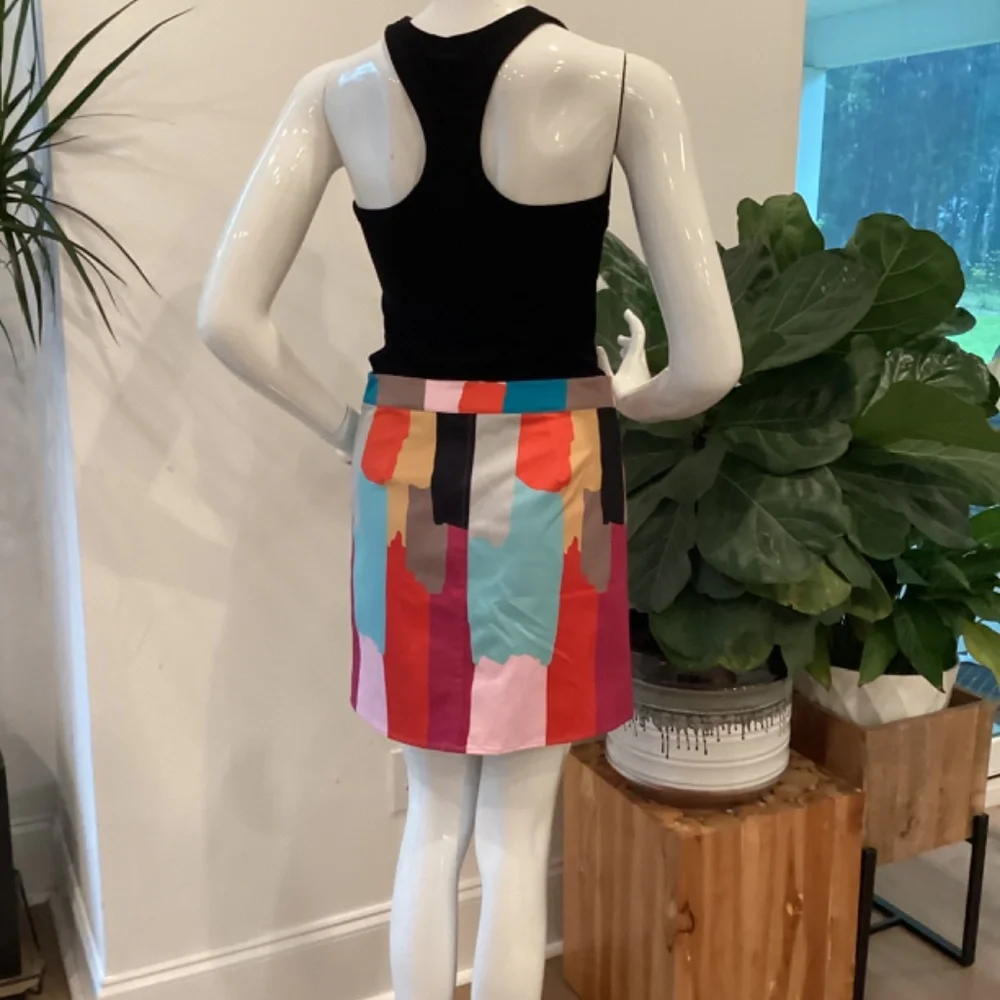 REDUCED NEW CROSBY BY MOLLIE BURCH PHOEBE MINI COLORBLOCK SKIRT Sz 2